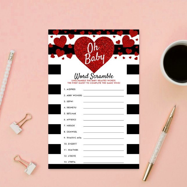 Little Sweetheart Baby Shower Word Scramble Game (Skapare uppladdad)