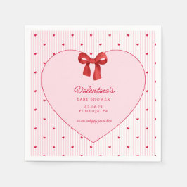 Little Sweetheart Valentine CoquettePaper Napkin Pappersservett