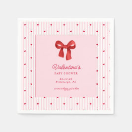 Little Sweetheart Valentine CoquettePaper Napkin Pappersservett