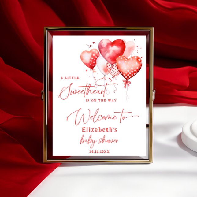 Little Sweetheart Valentine Day Baby Welcome Poster (Skapare uppladdad)