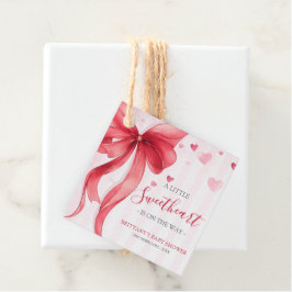 Little Sweetheart Valentines Baby Shower  Gåvor Etiketter