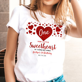Little Sweetheart Valentine's Day Any Age Birthday T Shirt