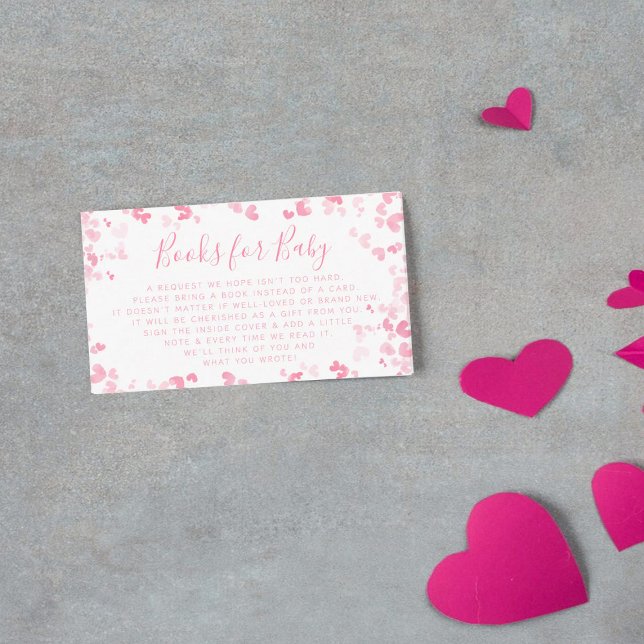 Little Sweetheart Valentine's Day Baby Shower Book Tilläggskort (Skapare uppladdad)