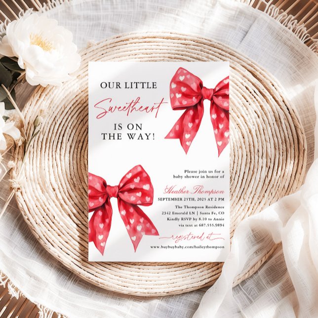 Little Sweetheart Valentines Day Baby Shower Inbjudningar (Skapare uppladdad)