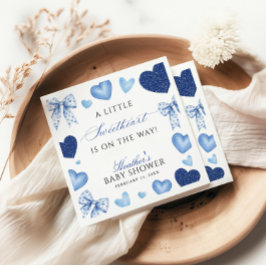 Little Sweetheart Valentines Day Baby Shower Pappersservett