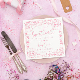Little Sweetheart Valentine's Day Baby Shower Pappersservett