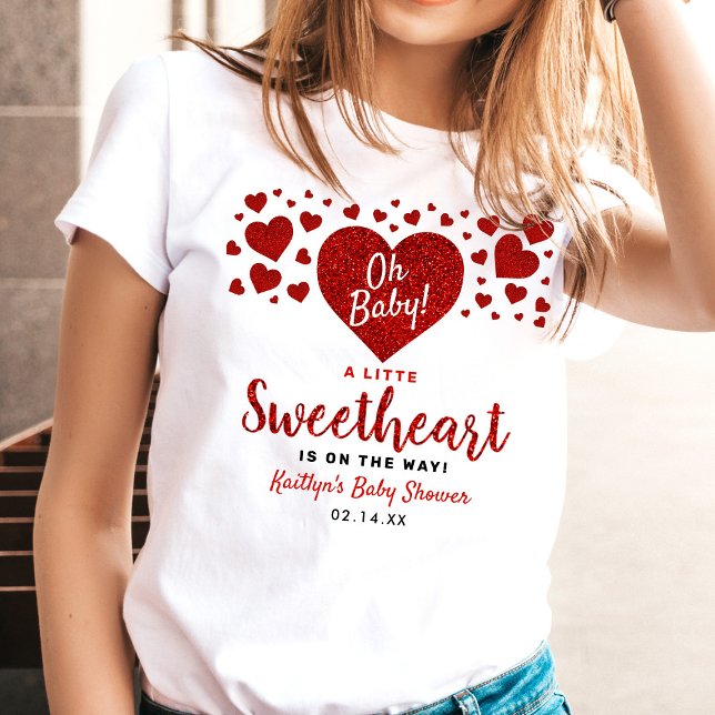 Little Sweetheart Valentine's Day Baby Shower T Shirt (Skapare uppladdad)