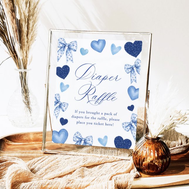 Little Sweetheart Valentines Diaper Raffle Sign Poster (Skapare uppladdad)