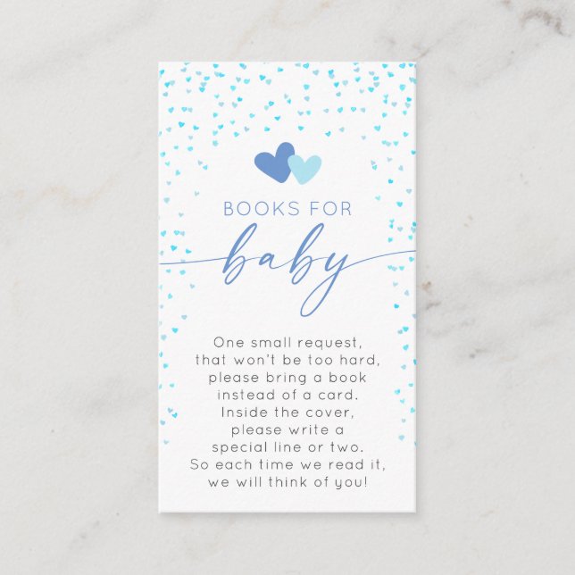 Little Swehoney Blue Bokar för Baby Card Tilläggskort (Framsida)