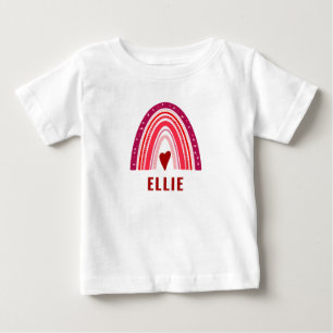 Little Swehoney Boho Rainbow Valentine T Shirt