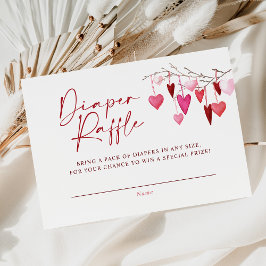 Little Swehoney Diaper Raffle Girl Shower Tilläggskort