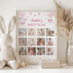 Little Swehoney First Year Milestone Photo Poster