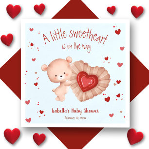 Little Swehoney Red Blue Shower Napkins Pappersservett