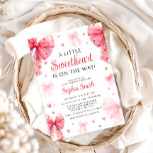 Little Swehoney Red Bow Baby Shower