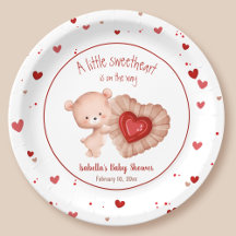 Little Swehoney Red Heart Valentines Baby Shower