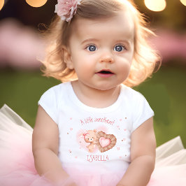 Little Swehoney Rosa Baby Bear Namn Girl T Shirt