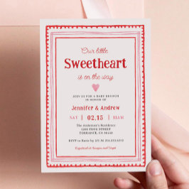 Little Swehoney Valentine Couple Shower Inbjudningar