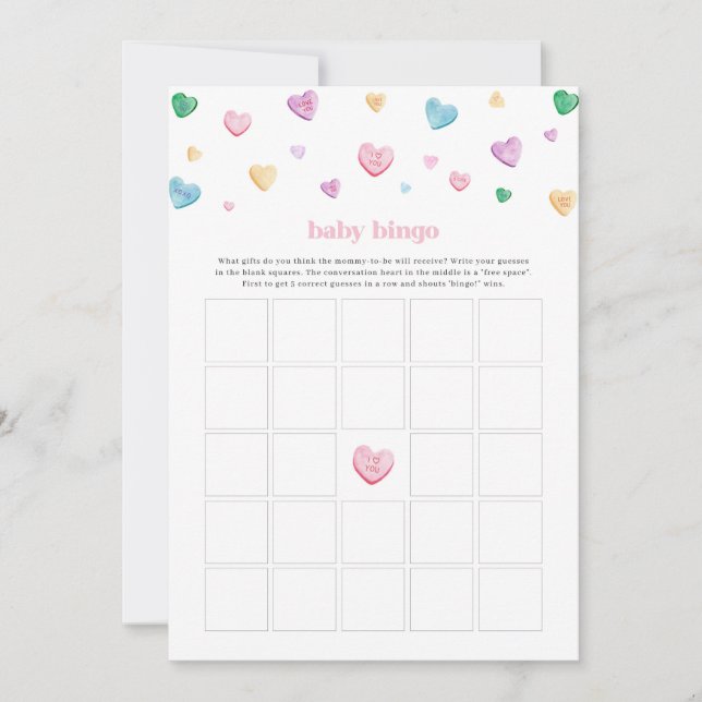 Little Swehoney Valentine Heart Baby Bingo Game (Framsida)