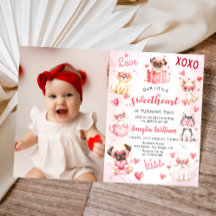 Little Swehoney Valentine Puppy Birthday Photo