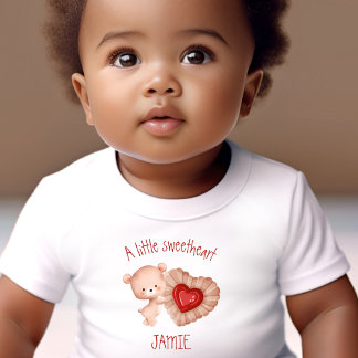 Little Swehoney Valentines Baby Bear Namn T Shirt