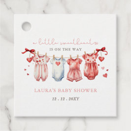 Little Swehoney Valentines Girl Baby Shower Gåvor Etiketter