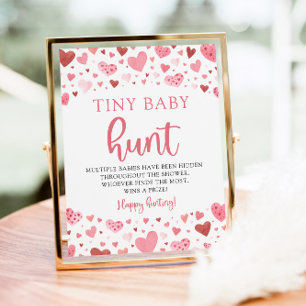 Little Sweiny Baby Hunt Baby Shower Game Poster