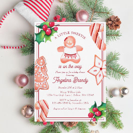Little Sweuna jul Gingertea Baby Shower Inbjudningar