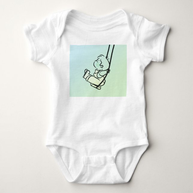 Little Swinger - Adsible Baby Bodykostym" T Shirt (Framsida)