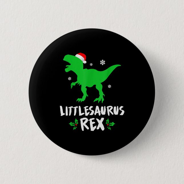 Little T Rex Matching Family Christmas Dinosaur Sh Knapp (Framsida)