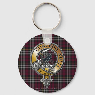 Little Tartan & Badge Nyckelring