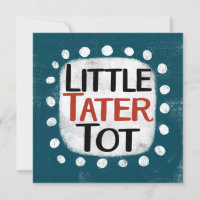 Little Tater Tot-gratulationskort