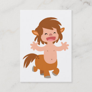 Little Tecknad Centaur ACEO/affärskort Visitkort