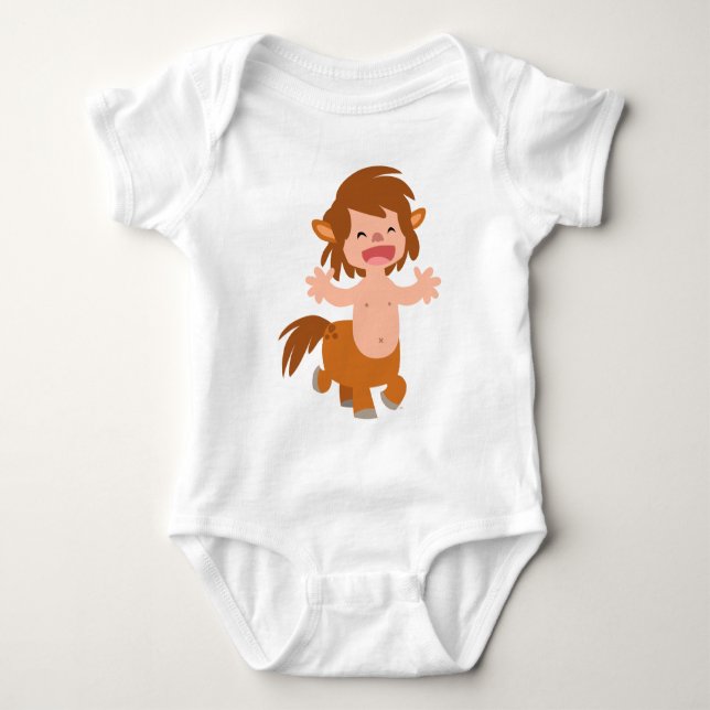 Little Tecknad Centaur Baby Apparel T-shirt (Framsida)