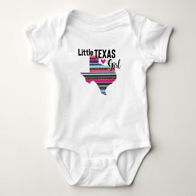 Little Texas Girl Serape T Shirt (Framsida)