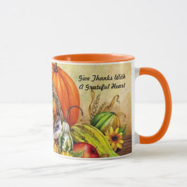 Little Thanksgiving Bird Harvest Mugg Kopp Orange