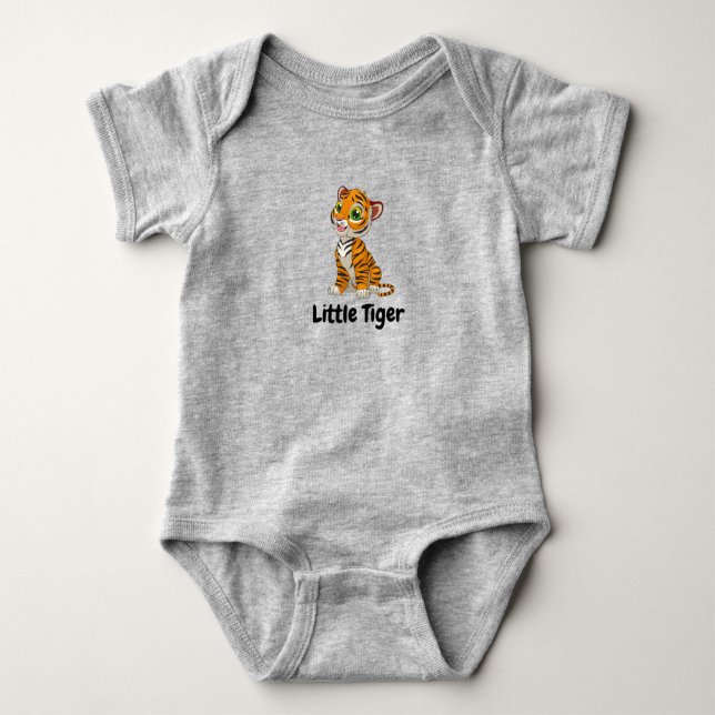 Little Tiger Baby Bodykostym T Shirt (Framsida)