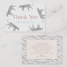 Little Tiger Grått Baby Shower Tack
