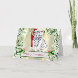 Little Tiger-julhälsningskort Helgkort