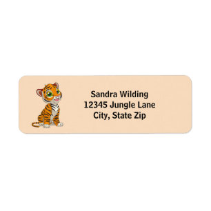 Little Tiger Return-adressetikett Returadress Etikett