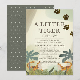 Little Tiger Safari Jungle Baby Shower by Mail Inbjudningar