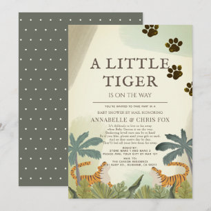 Little Tiger Safari Jungle Baby Shower by Mail Inbjudningar