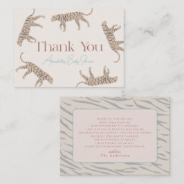 Little Tiger Taupe Baby Shower Tack Anteckningskort