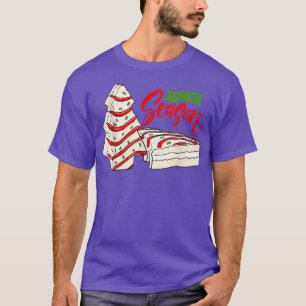 Little Tis Season Julgran cakes Debbie T Shirt
