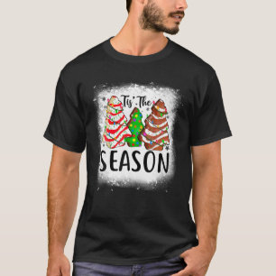 Little Tis Season Julgran cakes Debbie T Shirt
