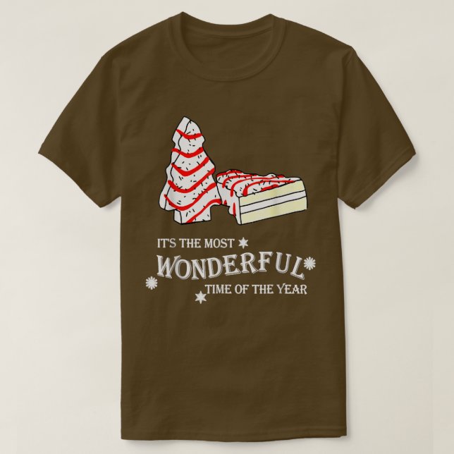 Little Tis Season Julgran cakes Debbie T Shirt (Design framsida)