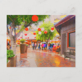 Little Tokyo Japanskt by Painting Vykort