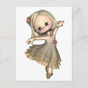Little Toon Ballerina Vykort