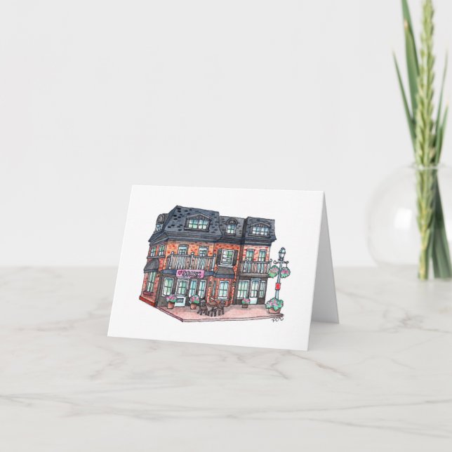 Little Town Cafe Kort (Framsida)