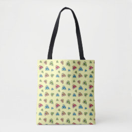Little Tractor Tote Bag, Lemon Tygkasse