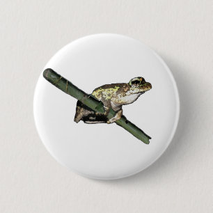 Little Träd Frog Oil Paint, Badge Knapp